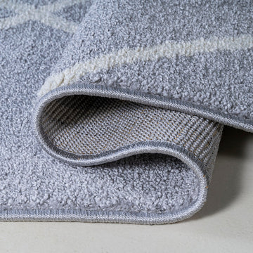 Cole Minimalist Diamond Trellis Area Rug